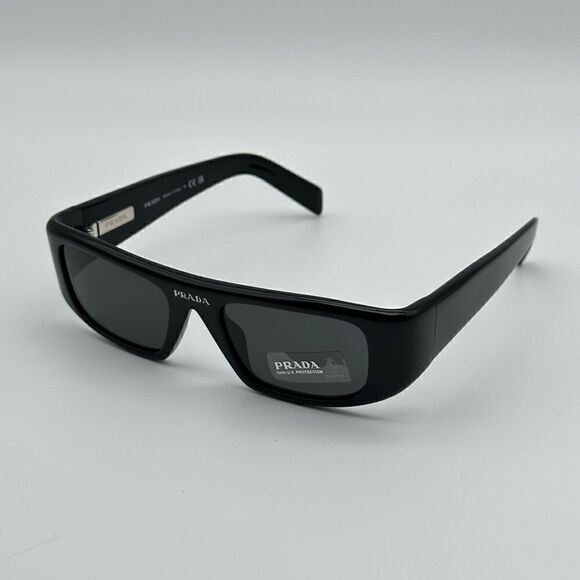 PRADA Sunglasses PR20WS 1AB5S0 Black/Dark Grey Women NEW - Picture 4 of 13